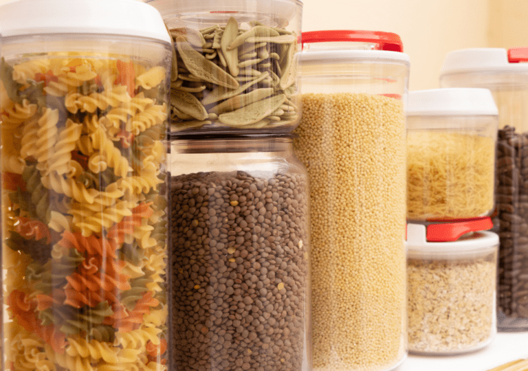 Store food in food storage containers like this