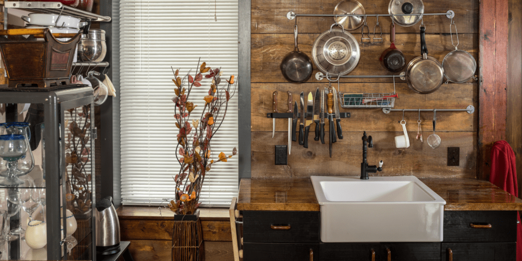 Rustic looking country kitchen