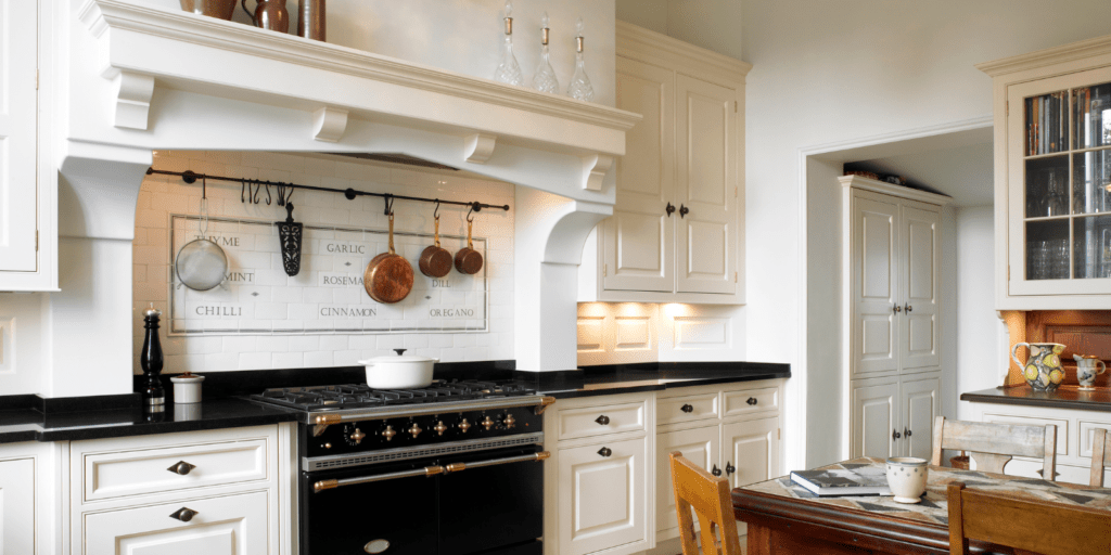 Vintage elements in this country kitchen