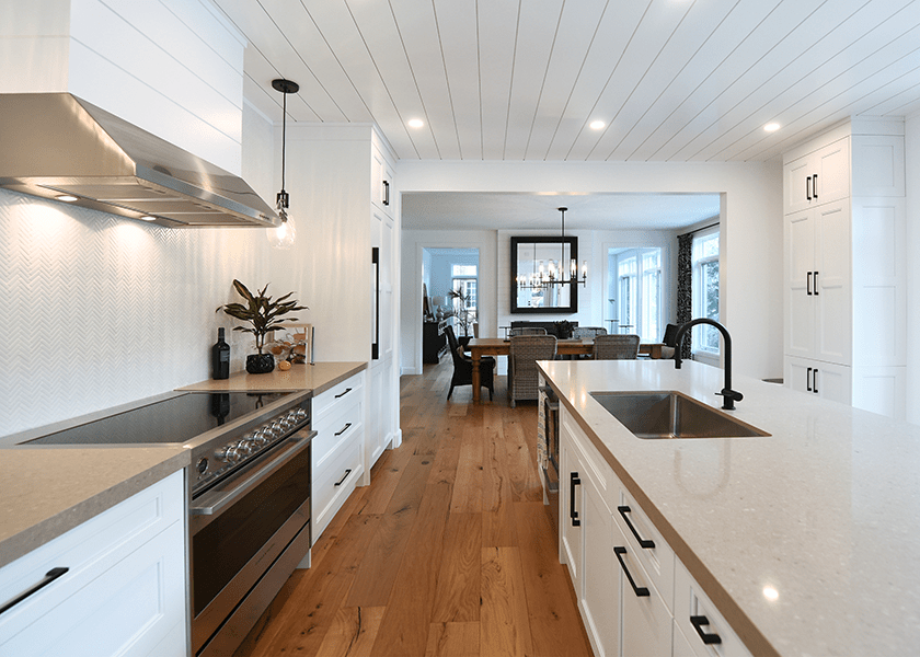 galley kitchen island