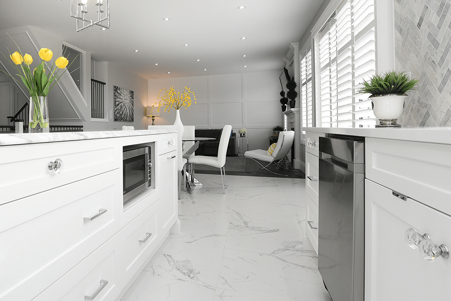 all white kitchen