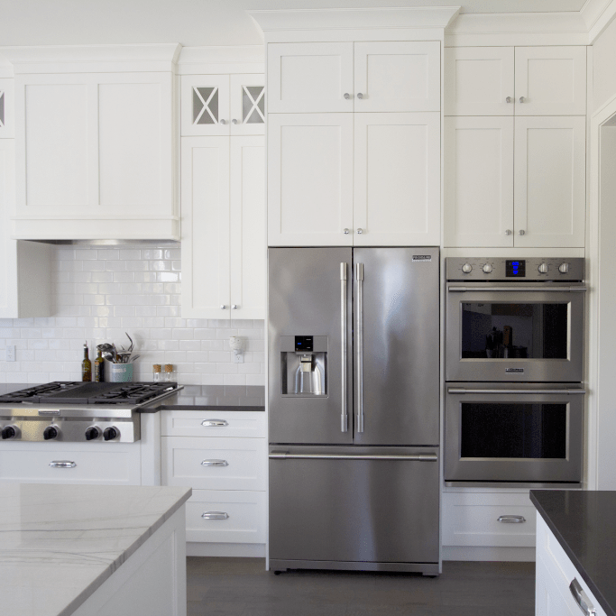 white kitchen cabinets