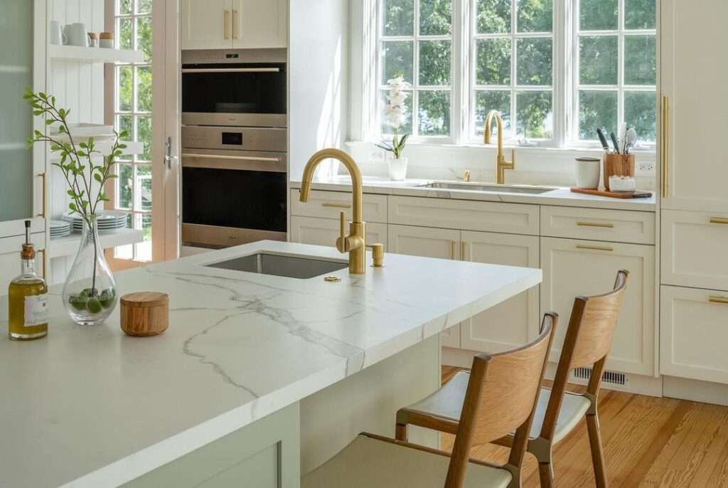 warn white transitional kitchen